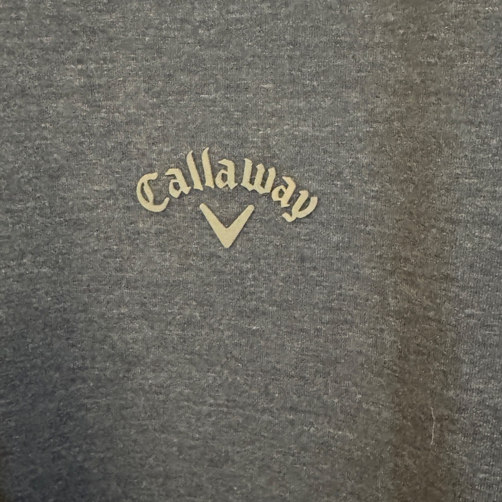 Callaway Pullover 1/4 Zip Long Sleeve Golf Pullover Blue Color Men's Size Large - Picture 2 of 4